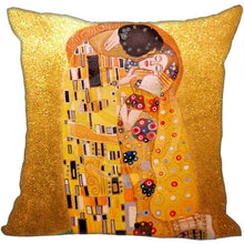 Load image into Gallery viewer, Gustav Klimt Painting Pillowcase Square Pillow Cover Cushion Cover Custom Gift 45x45cm