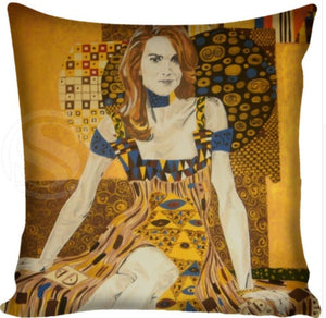 Gustav Klimt Painting Pillowcase Square Pillow Cover Cushion Cover Custom Gift 45x45cm