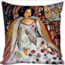 Load image into Gallery viewer, Gustav Klimt Painting Pillowcase Square Pillow Cover Cushion Cover Custom Gift 45x45cm