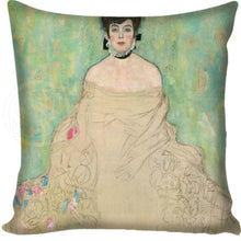 Load image into Gallery viewer, Gustav Klimt Painting Pillowcase Square Pillow Cover Cushion Cover Custom Gift 45x45cm