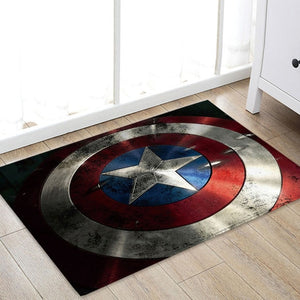 1pcs 40x60cm Marvel The Avengers Plush Carpet Iron Man Captain America Batman Rug Cotton Christmas Gift for Kids Drop Shipping