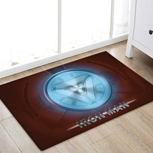 1pcs 40x60cm Marvel The Avengers Plush Carpet Iron Man Captain America Batman Rug Cotton Christmas Gift for Kids Drop Shipping