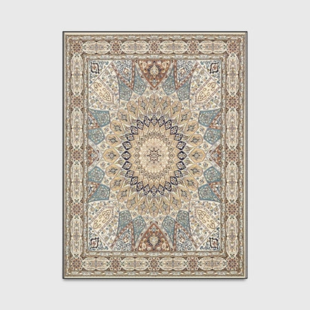 Persian Style Large Area Rug High Quality Abstract Flower Art Carpets For Living Room Bedroom Anti-Slip Floor Mat Kitchen Tapete