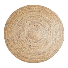 Load image into Gallery viewer, Weed Hand-Woven Carpet Tan Round Jute Rug Rural Style Floor Mat Floor Carpet For Hotel Living Room Decoration