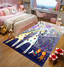 Load image into Gallery viewer, The princess pink carpet antiskid crawl cartoon kids room rugs and carpet  unicorn decoration bedroom area rug Cute tapete