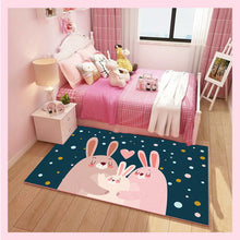 Load image into Gallery viewer, The princess pink carpet antiskid crawl cartoon kids room rugs and carpet  unicorn decoration bedroom area rug Cute tapete