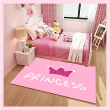 Load image into Gallery viewer, The princess pink carpet antiskid crawl cartoon kids room rugs and carpet  unicorn decoration bedroom area rug Cute tapete