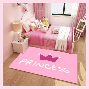 The princess pink carpet antiskid crawl cartoon kids room rugs and carpet  unicorn decoration bedroom area rug Cute tapete