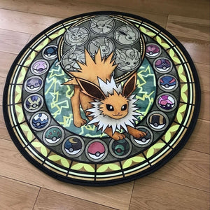 Cute Pokemon Pikachu Floor Rug Round Soft Pets Carpet Slip-resistant Bedroom Cushion Mat New Baby Child Crawling Mat