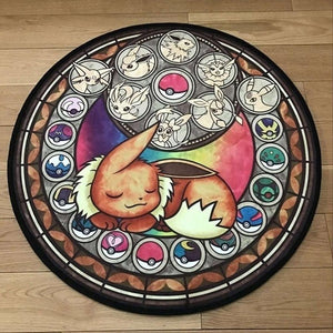 Cute Pokemon Pikachu Floor Rug Round Soft Pets Carpet Slip-resistant Bedroom Cushion Mat New Baby Child Crawling Mat